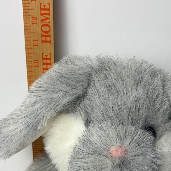 Willowbrook Farms Plush 11" Grey & White Bunny Rabbit Toy Stuffed Animal Vintage - Picture 6 of 6